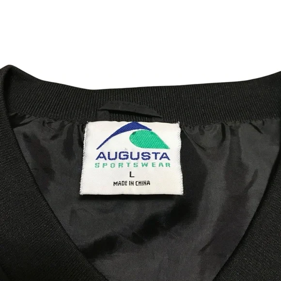 Vintage Union Pacific Railroad Men’s Black Windbreaker Size Large Augusta Sports - Picture 6 of 6